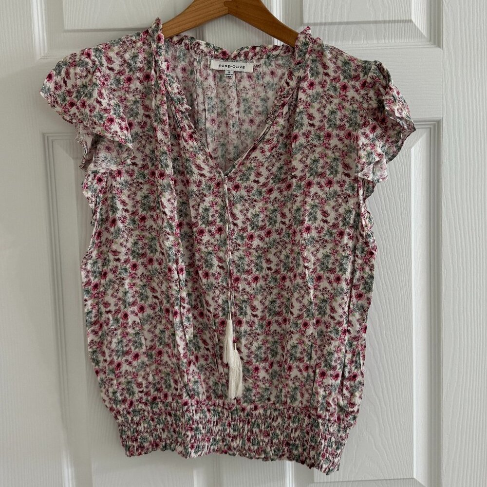Rose + Olive Women's Top Blouse, Size XL